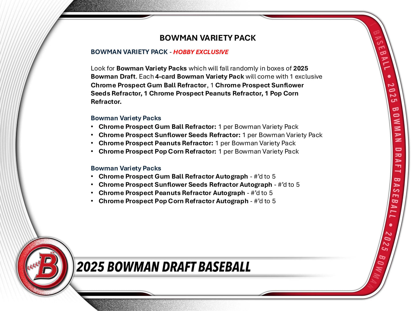 2025 Bowman Draft Baseball Hobby Jumbo Box