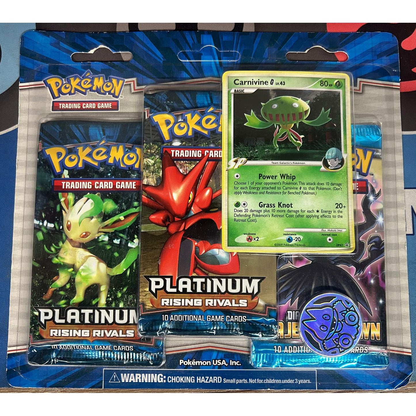 Pokemon Platinum Rising Rivals & Majestic Dawn 3-Pack Blister (Carnivine)