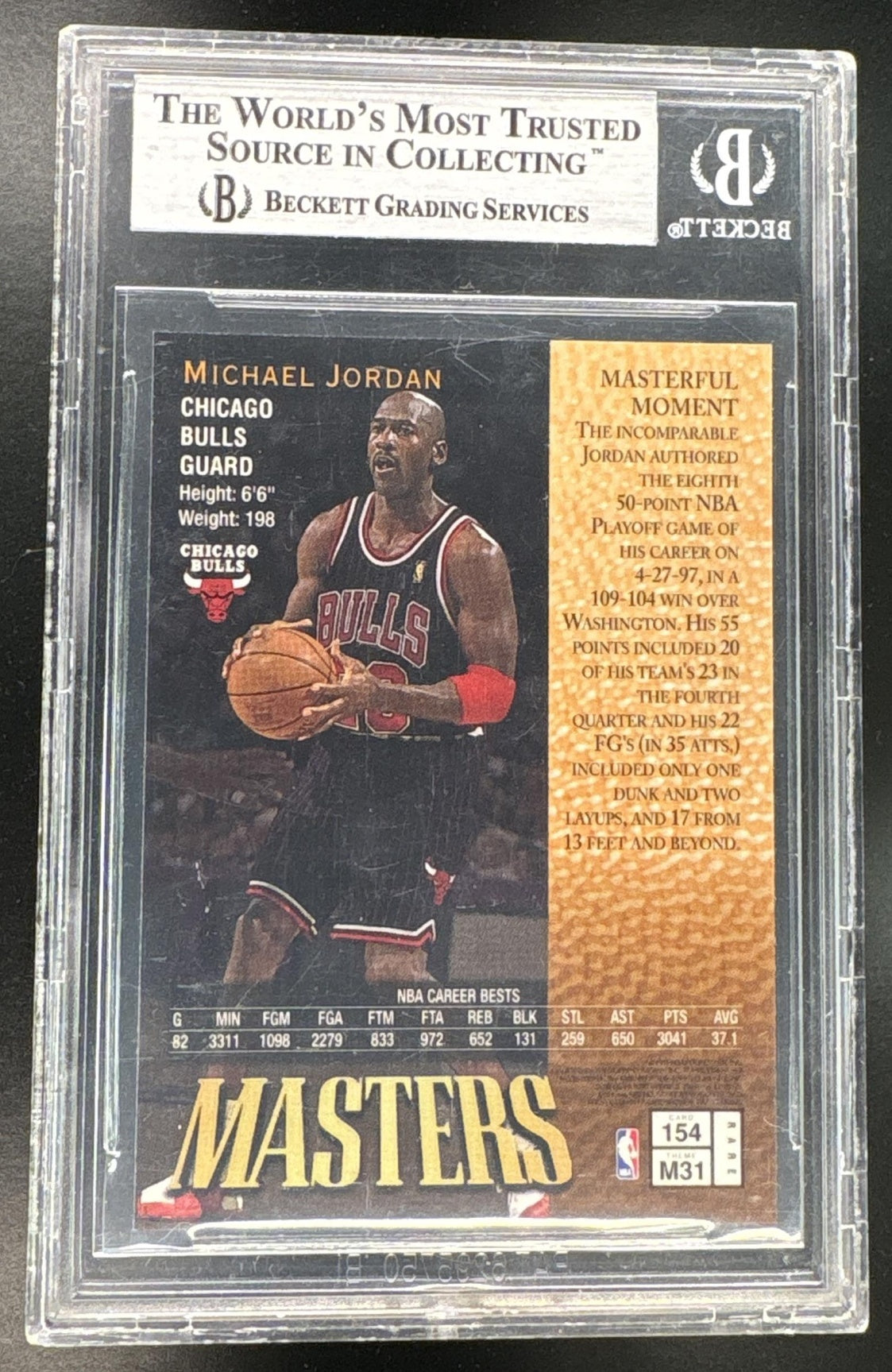 1997 Finest Michael Jordan #154 BGS 9