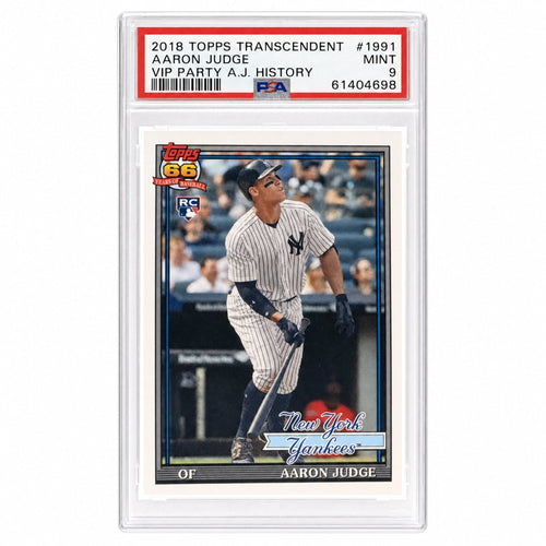 2017 Topps Transcendent Collection Topps History Aaron Judge Aaron Judge #1991 /87 PSA 9