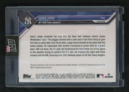 Topps Now 754E Aaron Judge New York Yankees