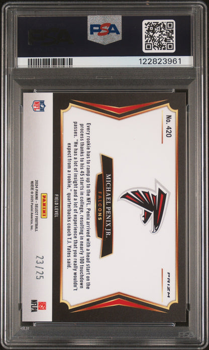 2024 Panini Select Prizm Tie Dye Michael Penix Jr. #420 /25 PSA 10