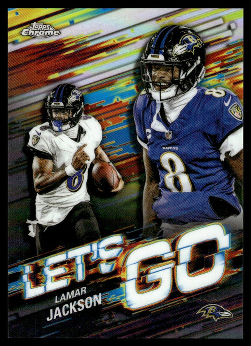 2025 Topps Chrome #LG-2 Lamar Jackson Let's Go SSP
