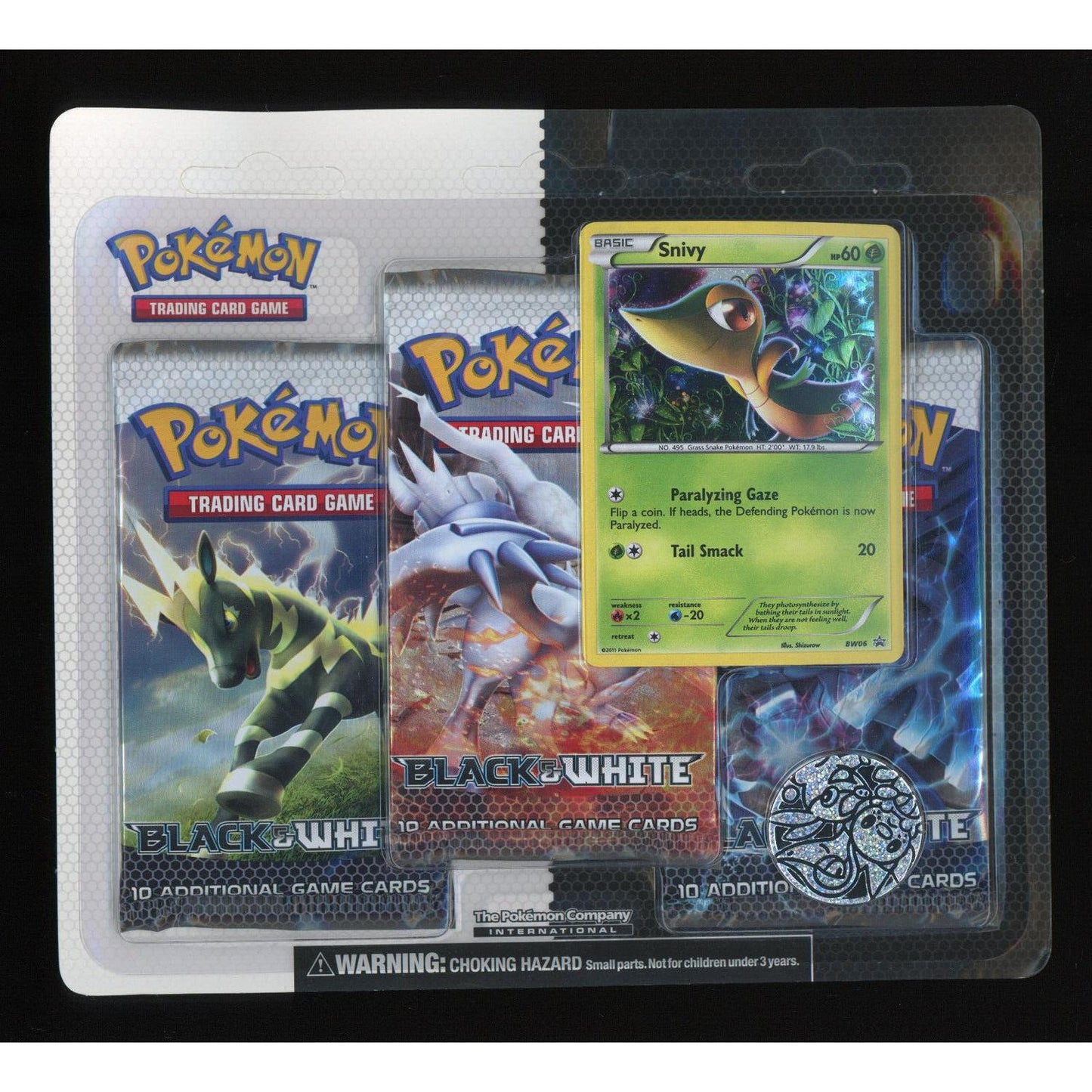 Black & White 3 Pack Blister - Snivy