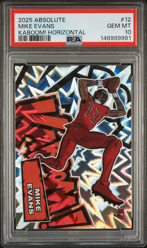 2025 Panini Absolute Kaboom! Horizontal Mike Evans #12 PSA 10