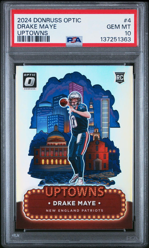 2024 Donruss Optic Uptowns Drake Maye #4 PSA 10 137251363