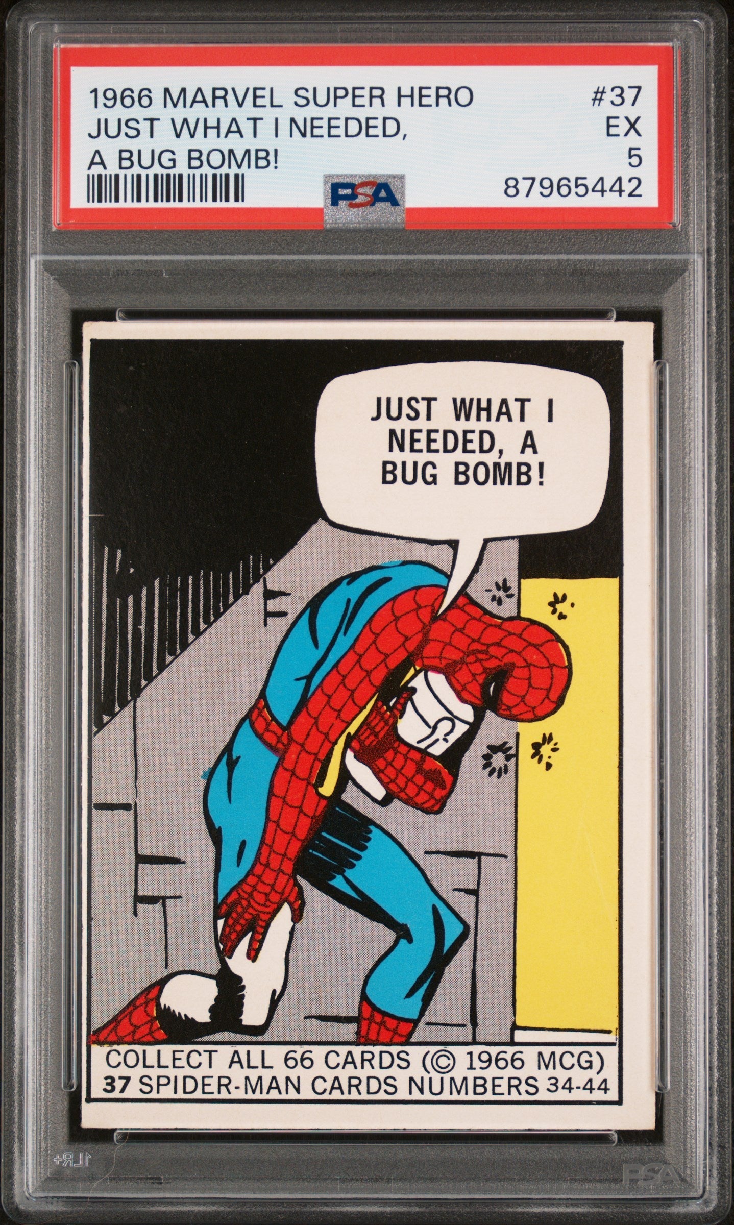 1966 Marvel Super Heroes Just What I Needed, A Bug Bomb! #37 PSA 5