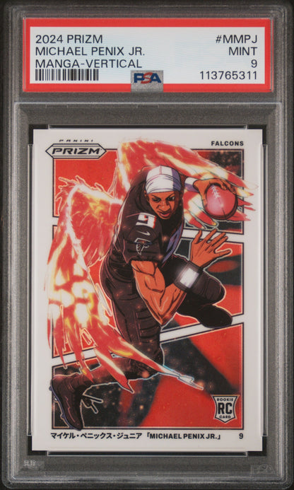 2024 Panini Prizm Manga Vertical Michael Penix Jr. #M-MPJ PSA 9