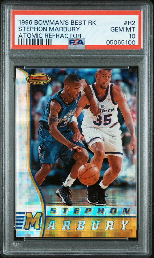 1996 Bowman's Best Refractor Stephon Marbury #R2 PSA 10