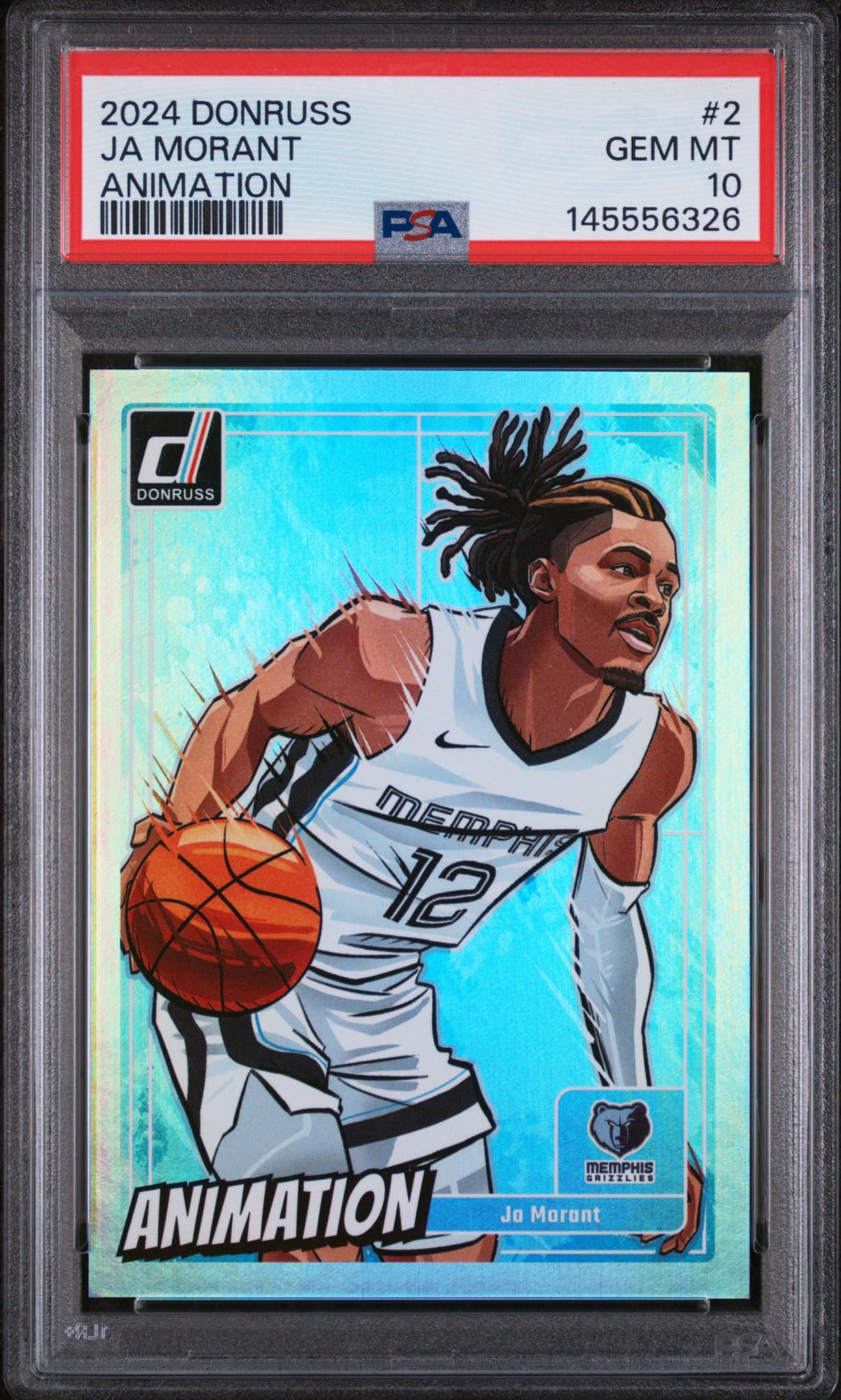 2024 Panini Donruss Animation Ja Morant #2 PSA 10