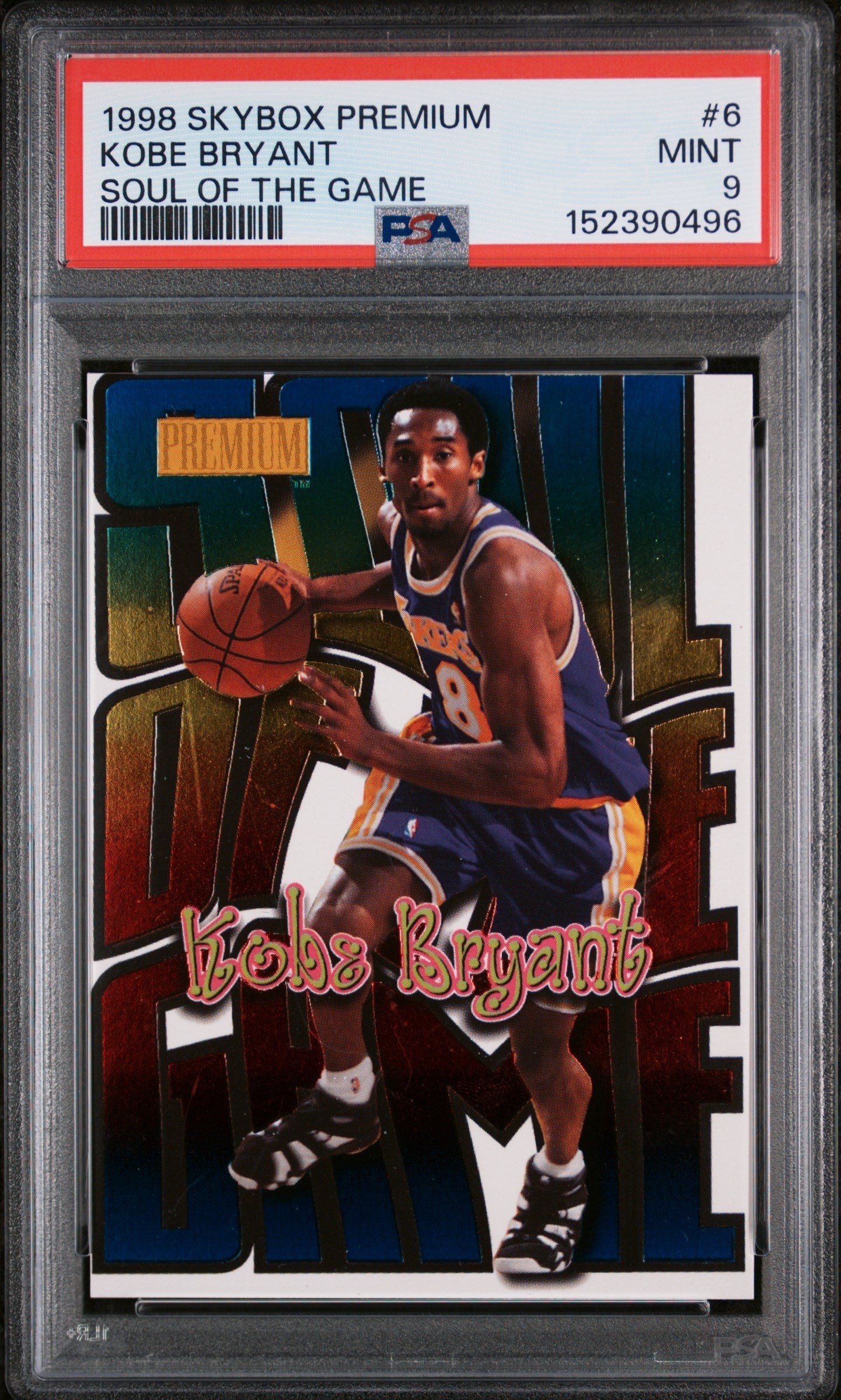 1998 Skybox Premium Soul of the Game Kobe Bryant #6 PSA 9
