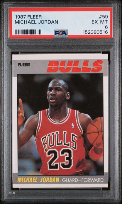 1987 Fleer Michael Jordan #59 PSA 6