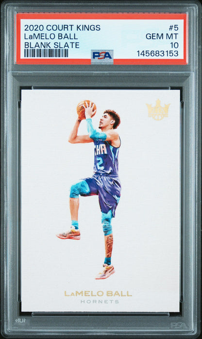 2020 Panini Court Kings Blank Slate Lamelo Ball #5 PSA 10