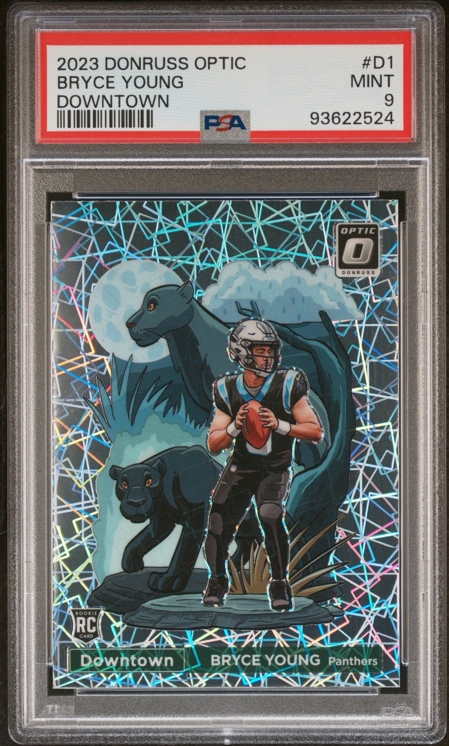 2023 Donruss Optic Downtown Bryce Young #D1 PSA 9