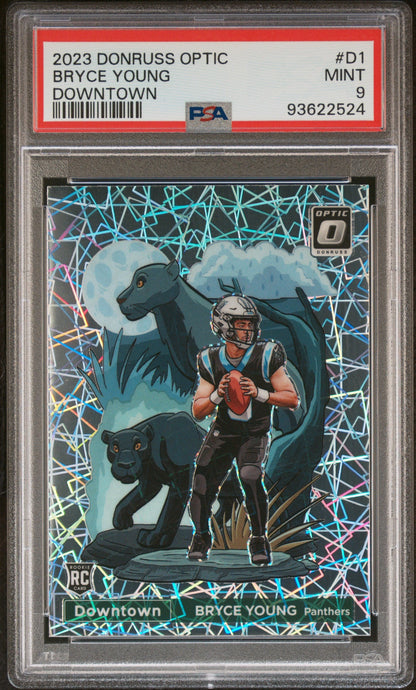 2023 Donruss Optic Downtown Bryce Young #D1 PSA 9
