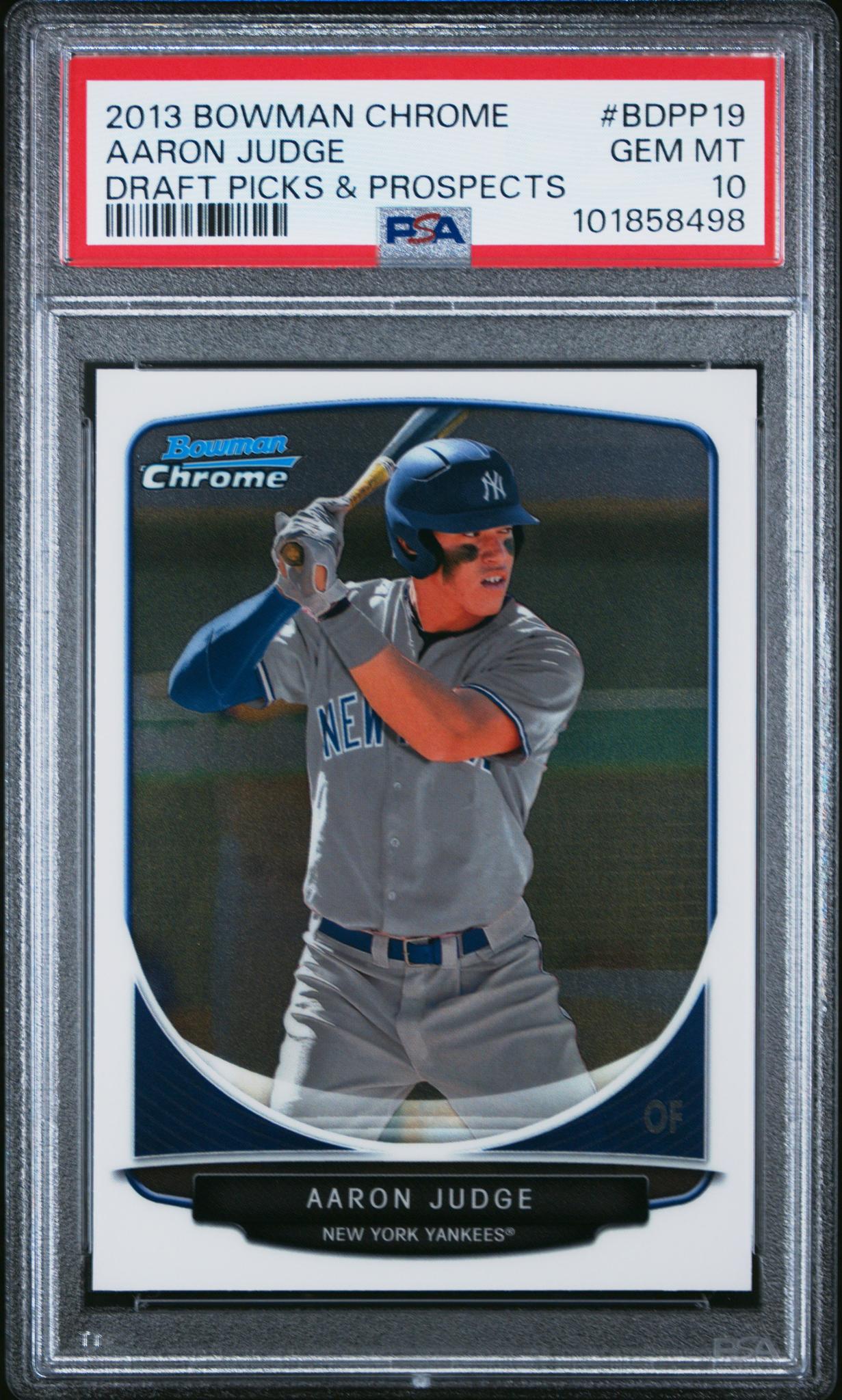 2013 Bowman Draft Picks and Prospects Chrome Aaron Judge #BDPP19 PSA 10