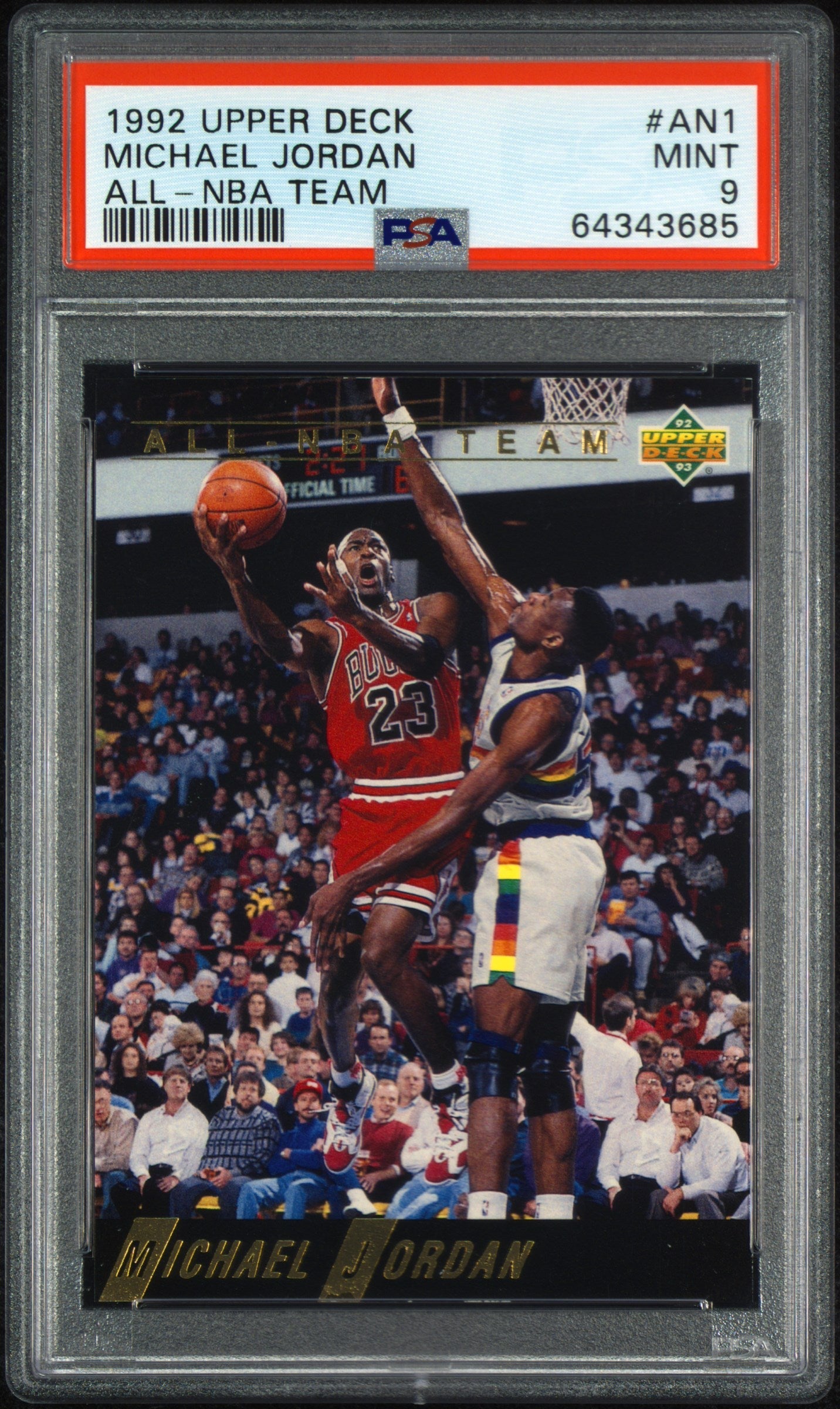 1992 Upper Deck All-Nba Michael Jordan #AN1 PSA 9