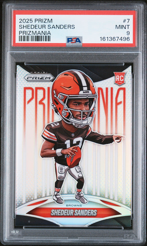2025 Panini Prizm Prizmania Shedeur Sanders #7 PSA 9