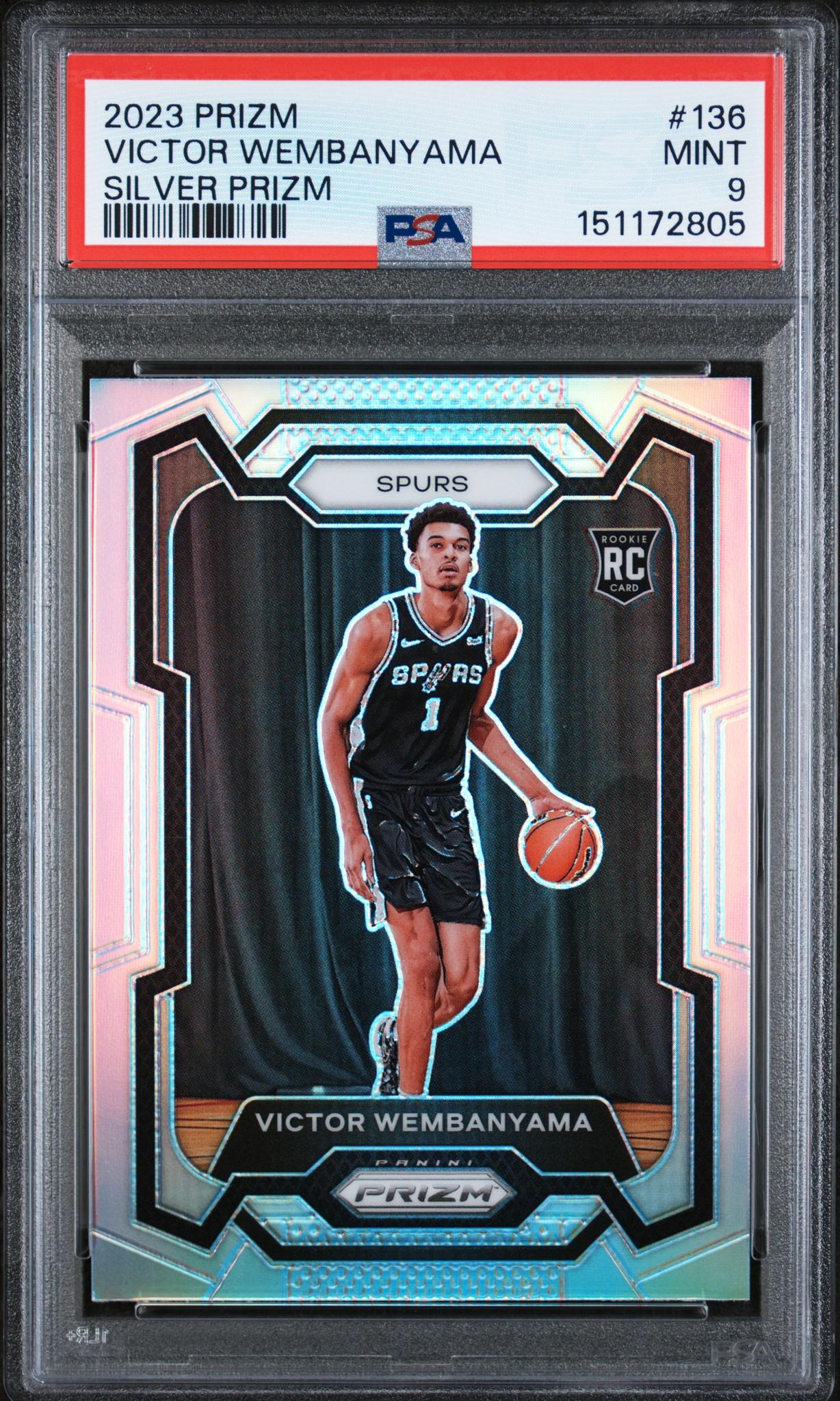 2023 Panini Prizm Silver Prizm Victor Wembanyama #136 PSA 9