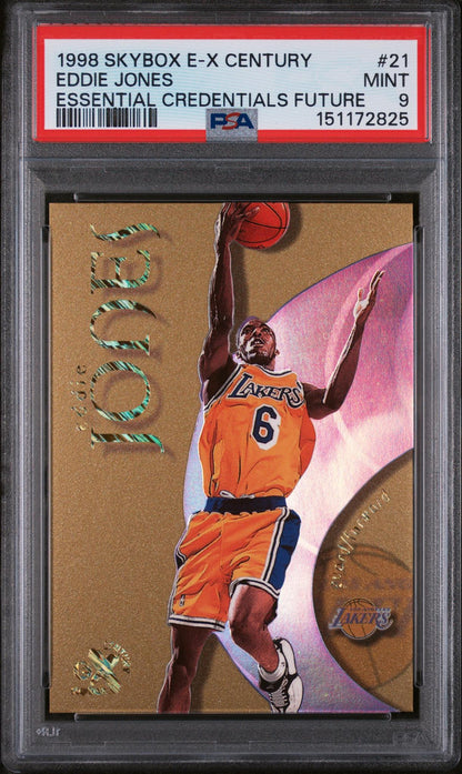 1998 Skybox E-X Century Essential Credentials Future Eddie Jones #21 /70 PSA 9