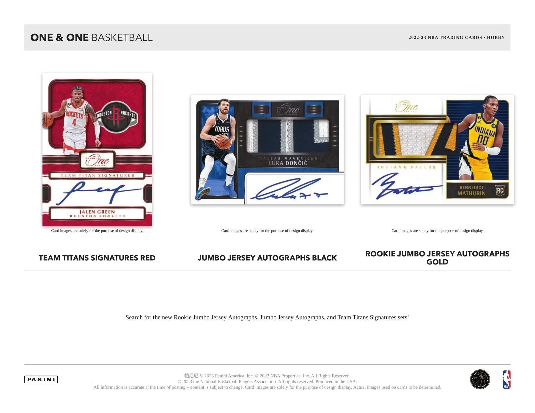 2022-23 Panini One & One Basketball Hobby Box