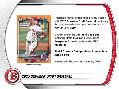 2025 Bowman Draft Baseball Hobby Jumbo Box