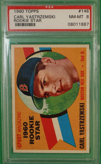 1960 Topps Rookie Star Carl Yastrzemski #148 PSA 8 08011887