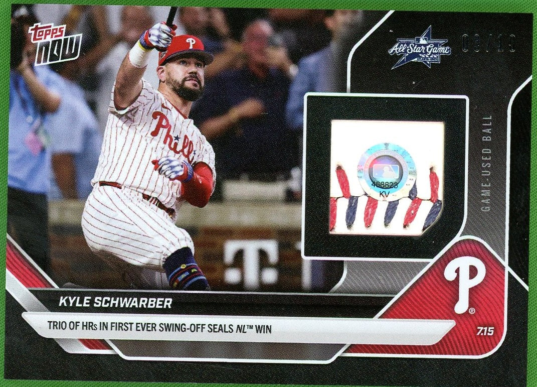 2025 Topps Now 433B Kyle Schwarber All-Star Game /49 VG Philadelphia Phillies
