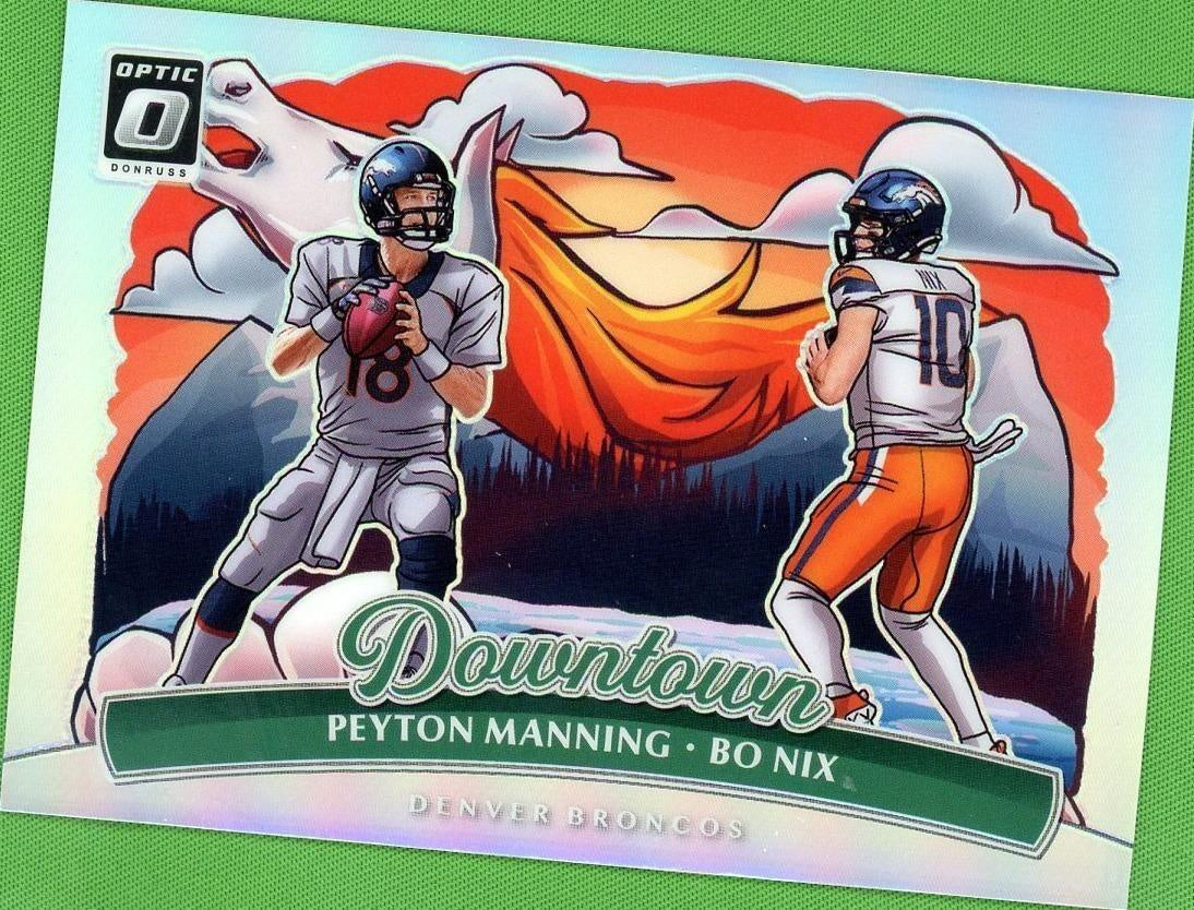 2025 Donruss Optic Peyton Manning Bo Nix Dual Downtown