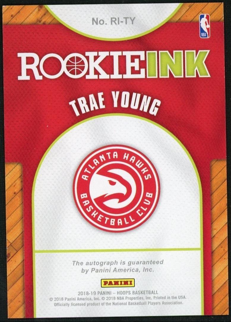 2018-19 Hoops Trae Young Rookie Ink