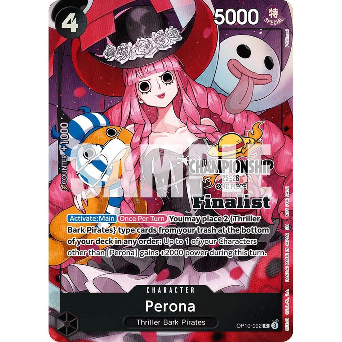 Perona (CS 25-26 Finalist Card Set 1) (OP10-092) [One Piece Promotion Cards]  Foil