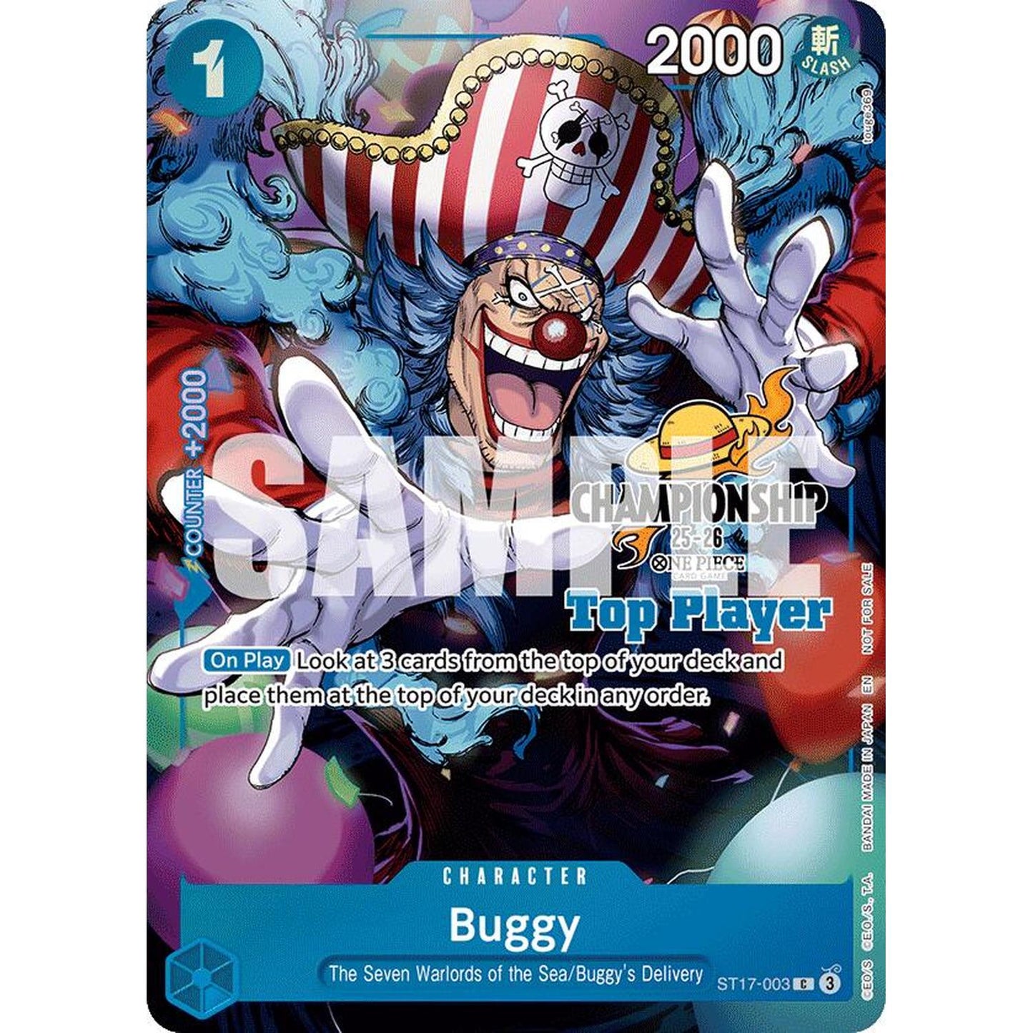 Buggy (CS 25-26 Top Player Pack) (ST17-003) [One Piece Promotion Cards]  Foil