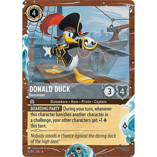 Donald Duck - Buccaneer (Disney Cruise Promo) (15/P3) [Disney Lorcana Promo Cards] Holofoil