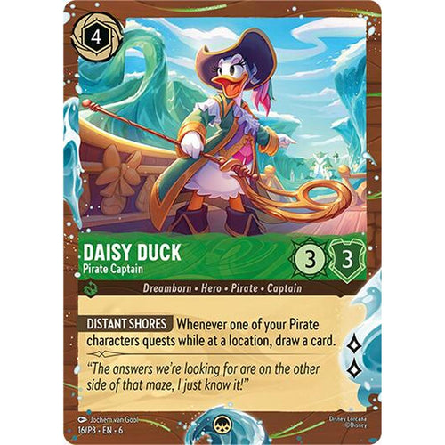 Daisy Duck - Pirate Captain (Disney Cruise Promo) (16/P3) [Disney Lorcana Promo Cards] Holofoil