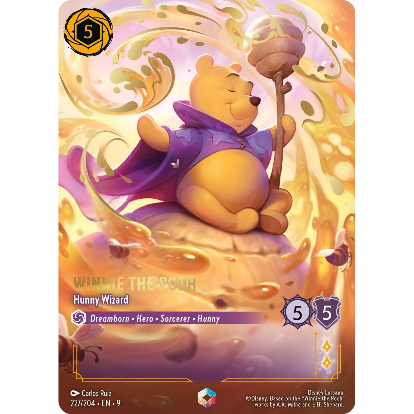 Winnie the Pooh - Hunny Wizard (Enchanted) (227/204) [Fabled] Holofoil