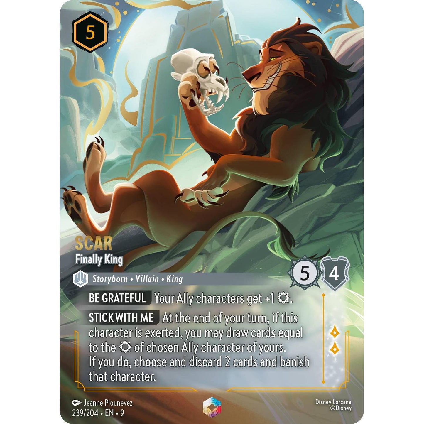 Scar - Finally King (Enchanted) (239/204) [Fabled] Holofoil