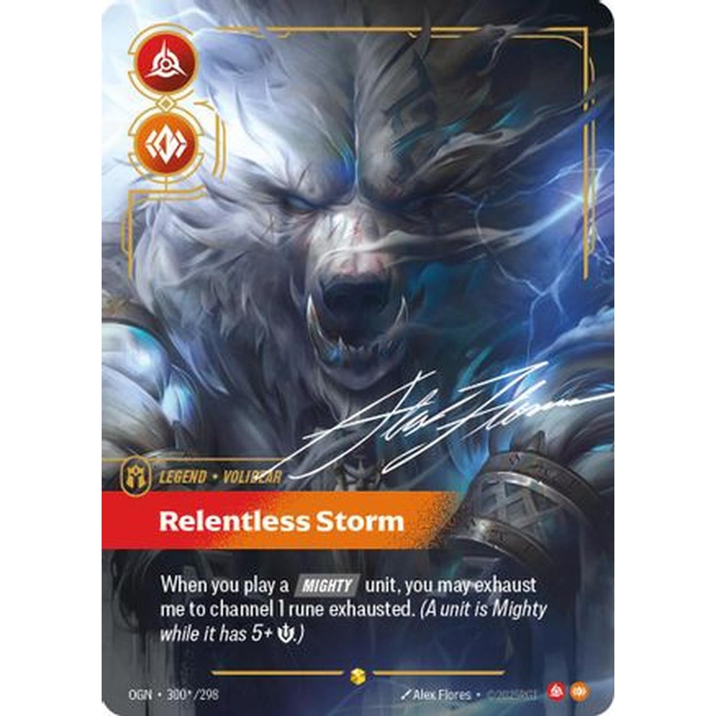 Volibear - Relentless Storm (Signature) (300*/298) [Origins] Foil