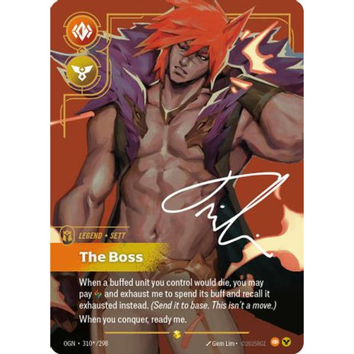 Sett - The Boss (Signature) (310*/298) [Origins] Foil
