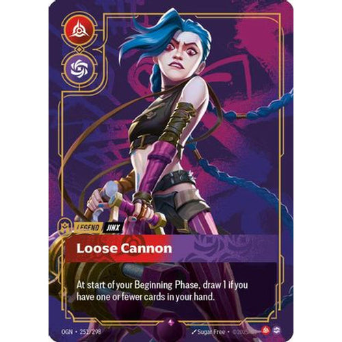 Jinx - Loose Cannon (Metal) (251/298) [Riftbound Organized Play Promotional Cards] Foil
