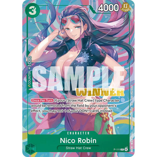 Nico Robin (Heroines Battle Winner Pack) (P-111) [One Piece Promotion Cards]  Foil