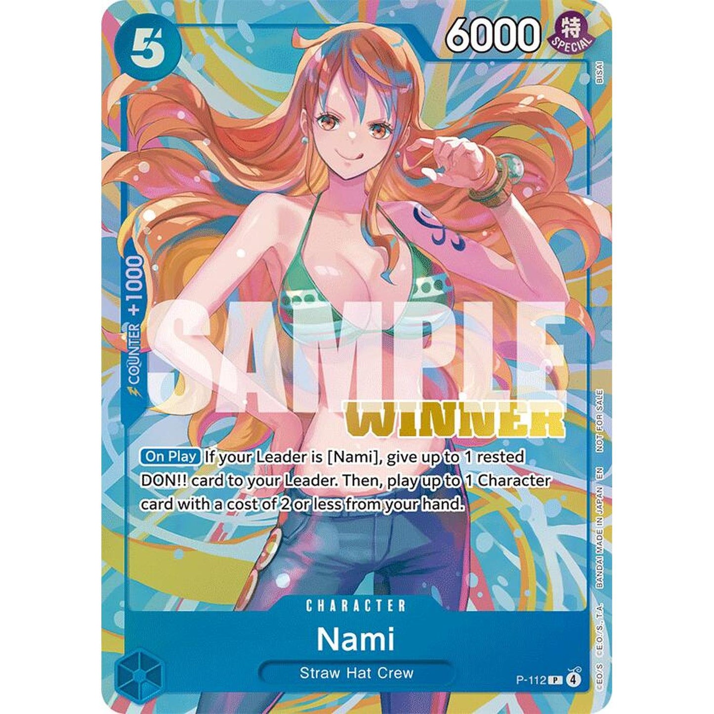 Nami (Heroines Battle Winner Pack) (P-112) [One Piece Promotion Cards]  Foil