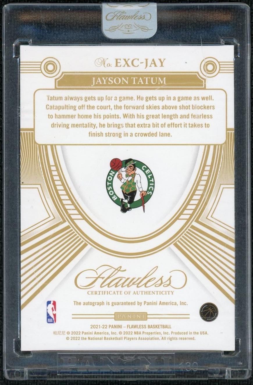 2021 Panini Flawless Excellence Signatures Jayson Tatum Ruby /15