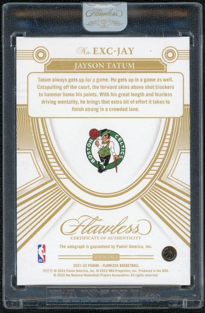 2021 Panini Flawless Excellence Signatures Jayson Tatum Ruby /15