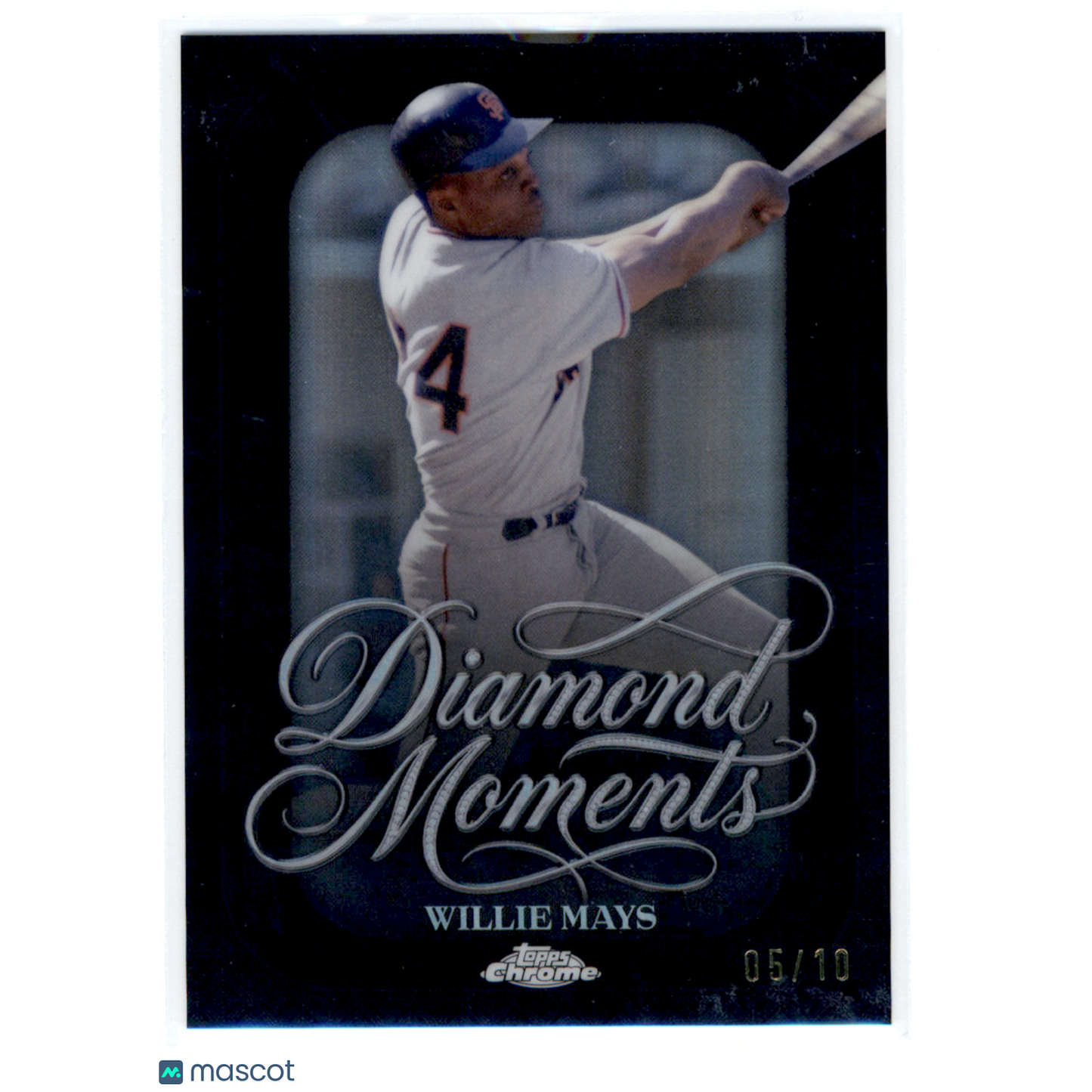 2026 Topps Chrome Diamond Moments Willie Mays #DM-11 Black Refractor