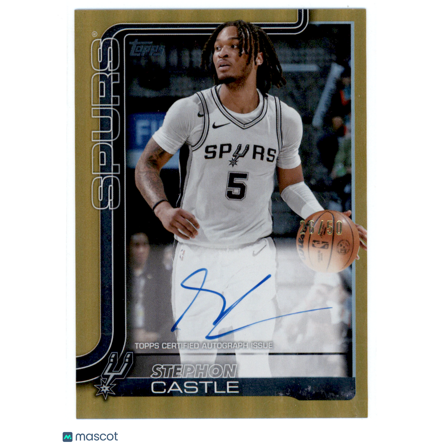 2025 Topps Flagship Stephon Castle #TFRA-SCA Gold /50