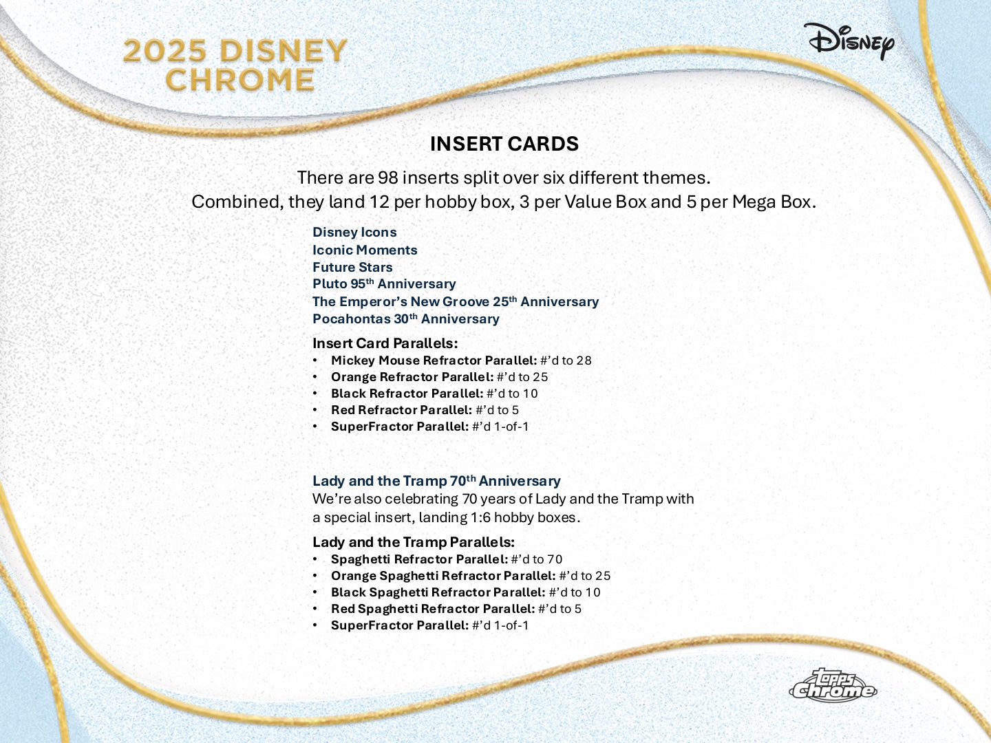 2025 Topps Chrome Disney Hobby Box