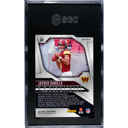 2024 Panini Prizm Jayden Daniels #347 Silver SGC 8.5