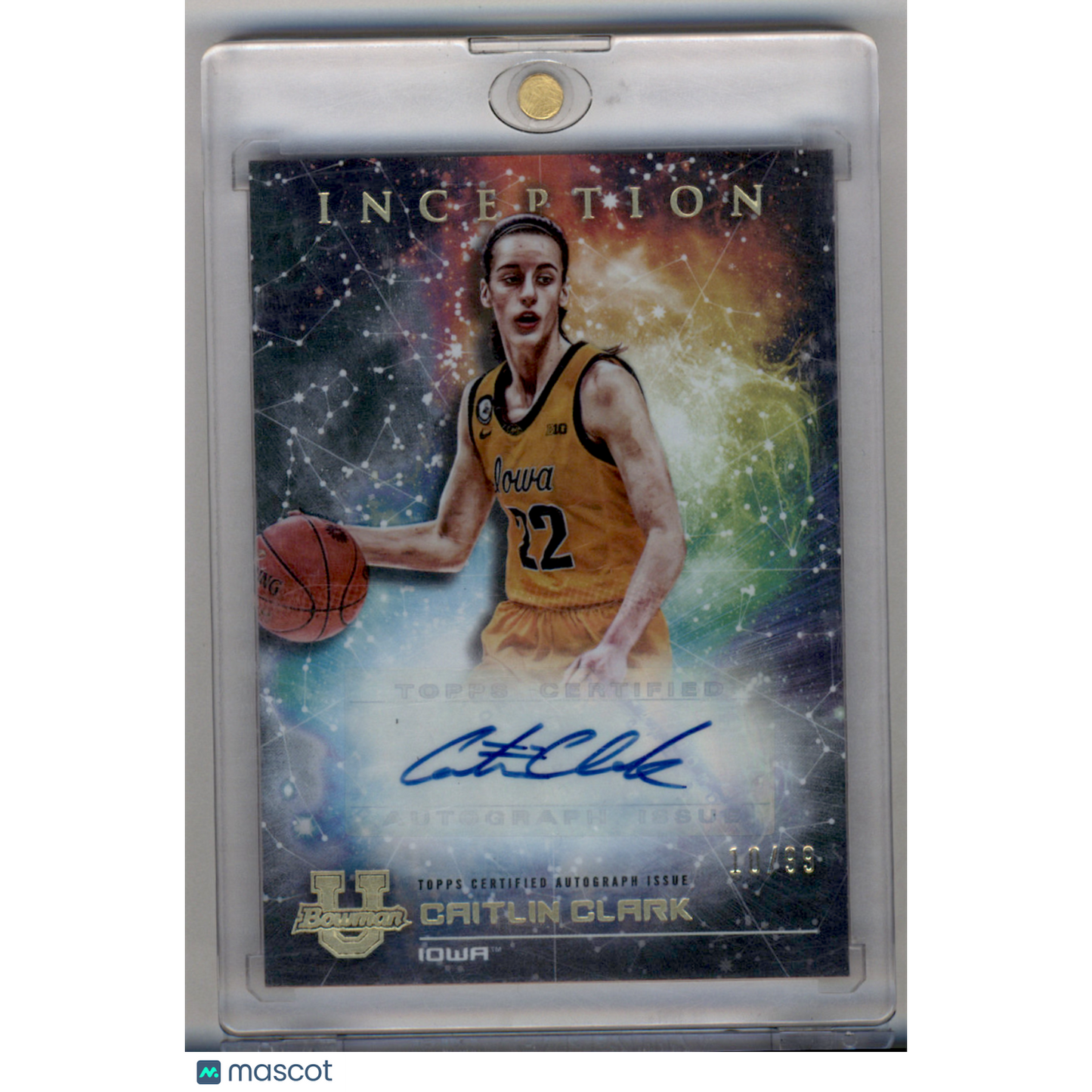2023 Bowman University Inception Caitlin Clark #PMP-CC Primordial Prospect Autograph /99