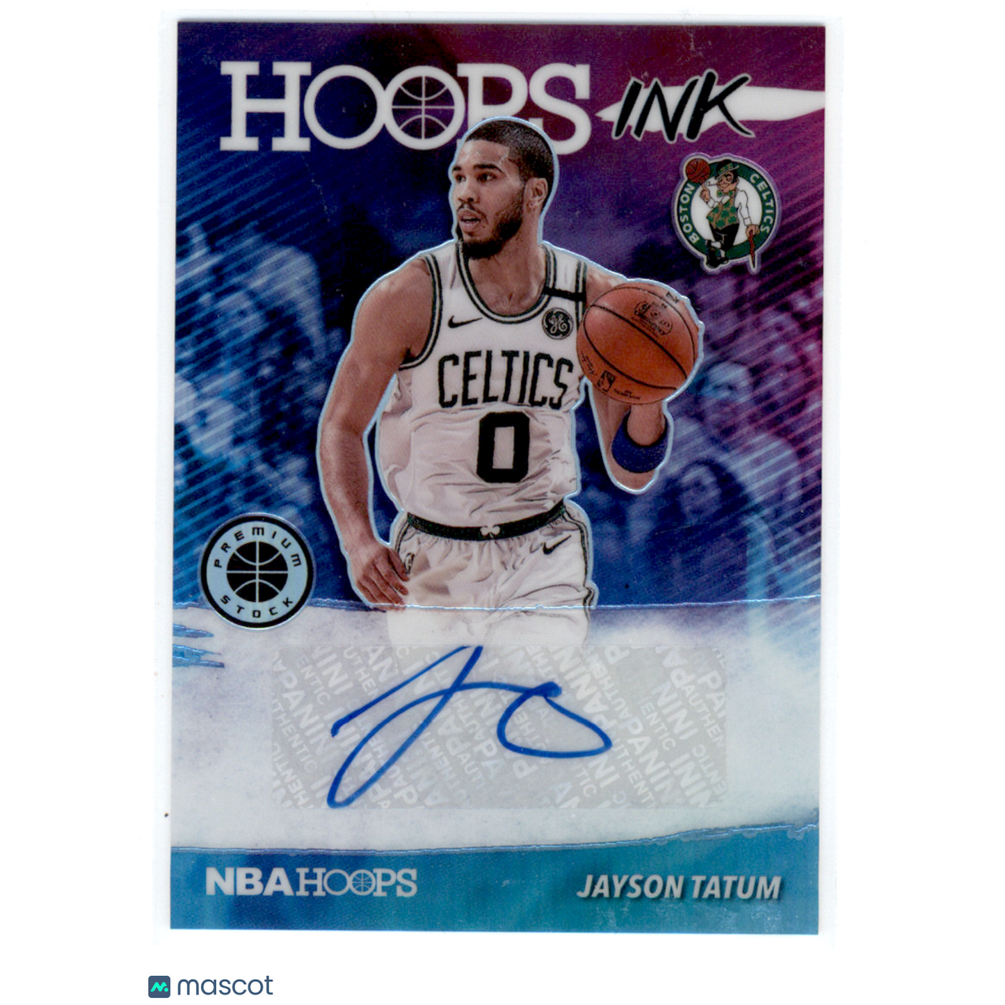 2020 Panini Hoops Premium Stock Hoops Ink Jayson Tatum #HI-JTA