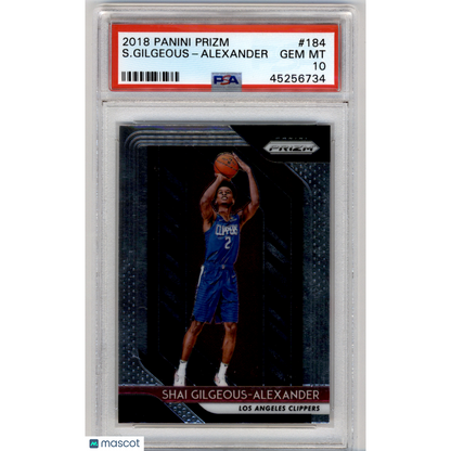2018 Panini Prizm S. Gilgeous-Alexander #184 PSA 10